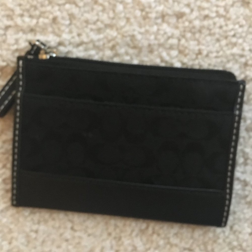 Black Coach Card Purse